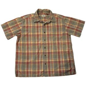 L.L. Bean Men's Multicolor Plaid Button Down Shirt - Large‎
